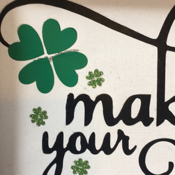 Reverse Canvas Make Your Own Luck Wall Decor - Picture 2 of 2